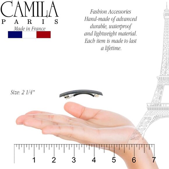 Hair Clips French Barrettes Set of 2 Strong Hold Durable Styling Girls Women